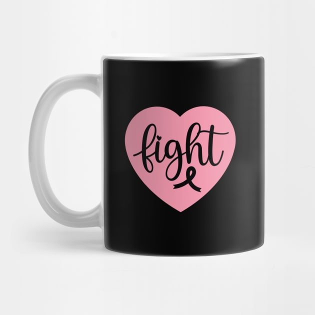 Breast Cancer Fight Heart Graphic by The WYLD Tribe